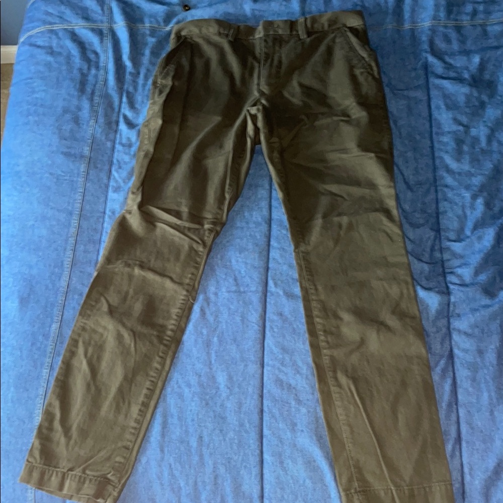 GAP Green Chinos Straight Leg Cotton